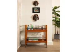 Alton Bar Cart -Home Furniture 286875 brown wood bar cart room 47