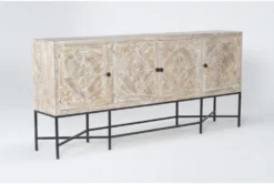 Lupe 90" Tv Stand -Home Furniture 287232 natural wood media console side 18