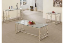 Darcey End Table -Home Furniture 287390 beige glass end table room 852