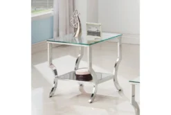 Jordanna End Table -Home Furniture 287396 silver glass end table detail 452