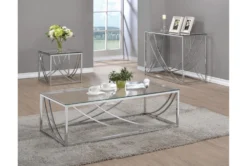 Elianna Glass Coffee Table -Home Furniture 287400 clear glass coffee table room 85
