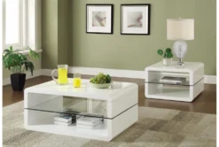 Callan Glass Coffee Table With Storage -Home Furniture 287437 white wood coffee table room 85