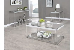 Giselle Console Table -Home Furniture 287453 clear metal sofa table room 852
