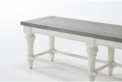 Edward 60" Two Tone Dining Bench -Home Furniture 287744 grey wood dining set detail 44