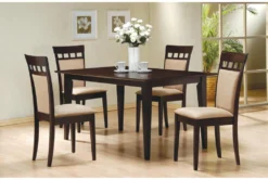 Damien 59" Rectangular Dining Table -Home Furniture 288742 brown wood dining chair room 85
