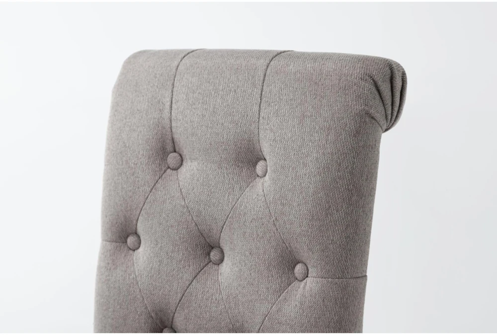 Tobias Tufted Back Bar Stool Beige & Rustic Brown 4 Tobias Tufted Back Bar Stool Beige & Rustic Brown - Image 4