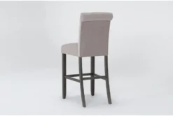 Tobias Tufted Back Bar Stool Beige & Rustic Brown 7 Tobias Tufted Back Bar Stool Beige & Rustic Brown -Home Furniture 289192 beige wood bar stool side 19