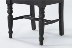 Verona Ant Black Slat Back Chair -Home Furniture 290034 black wood dining chair detail 46