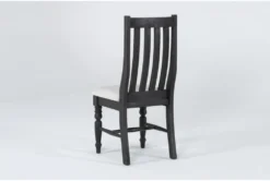 Verona Ant Black Slat Back Chair -Home Furniture 290034 black wood dining chair side 19