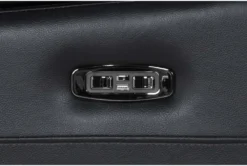 Eastwood Midnight 75" Power Reclining Storage Console Loveseat With Power Headrest & USB -Home Furniture 290155 black polyester console loveseat hardware 51