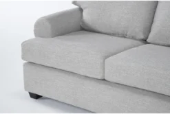 Hampstead Dove 72" Loveseat -Home Furniture 291042 grey fabric loveseat detail 44