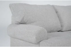 Hampstead Dove 72" Loveseat -Home Furniture 291042 grey fabric loveseat detail 45