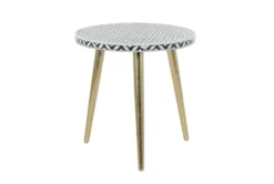20X21 Gold Metal Accent Table -Home Furniture 293118 gold multi media accent table back 82