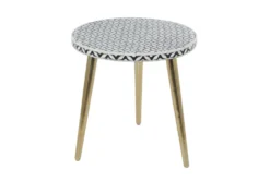 20X21 Gold Metal Accent Table