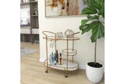 31X34 Gold Iron Bar Cart 28 31X34 Gold Iron Bar Cart -Home Furniture 293121 gold metal bar cart room 88