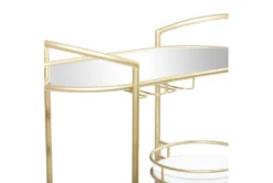 31X34 Gold Iron Bar Cart 20 31X34 Gold Iron Bar Cart -Home Furniture 293121 gold multi media bar cart detail 44