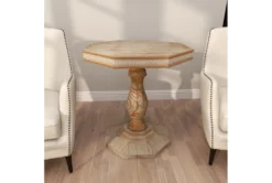 28X30 Brown Wood Accent Table -Home Furniture 293126 brown wood accent table room 89