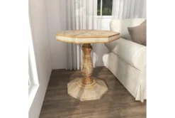 28X30 Brown Wood Accent Table -Home Furniture 293126 brown wood accent table room 91