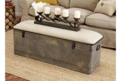 50X18 Grey Iron Storage Bench -Home Furniture 293149 grey metal bench room 85