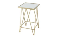 Gold Iron Accent Table Set Of 2 -Home Furniture 293151 gold metal accent table material 76