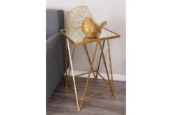 Gold Iron Accent Table Set Of 2 -Home Furniture 293151 gold multi media accent table room 85