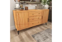 59" Light Brown Wood Buffet -Home Furniture 293165 brown mdf buffet room 90