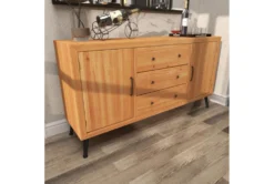 59" Light Brown Wood Buffet -Home Furniture 293165 brown mdf buffet room 92