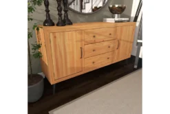 59" Light Brown Wood Buffet -Home Furniture 293165 brown mdf buffet room 93