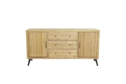 59" Light Brown Wood Buffet