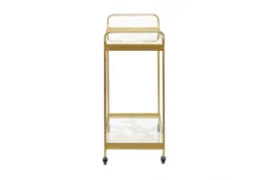 Gold Metal Bar Cart -Home Furniture 293217 gold metal bar cart material 76