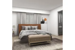 43X19 Beige Linen Storage Bench -Home Furniture 293304 beige linen bench room 86