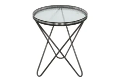 Grey Iron Accent Table Set Of 2 -Home Furniture 293310 grey metal accent table material 76