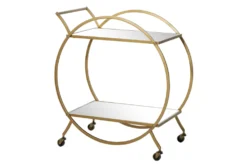 Gold Iron Bar Cart -Home Furniture 293352 gold metal bar cart material 76