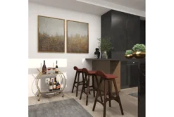 Gold Iron Bar Cart -Home Furniture 293352 gold metal bar cart room 87