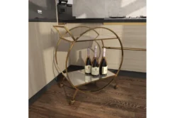 Gold Iron Bar Cart -Home Furniture 293352 gold metal bar cart room 91
