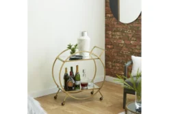 Gold Iron Bar Cart -Home Furniture 293352 gold multi media bar cart room 85