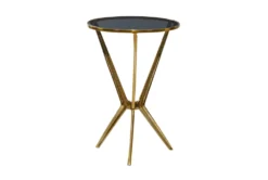 17X25 Multi Color Aluminum Accent Table -Home Furniture 293377 gold metal accent table material 76