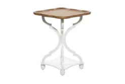 20X25 Multi Color Wood Accent Table -Home Furniture 293403 white mdf accent table material 76