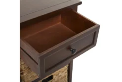 13X28 Brown Wood Storage Unit -Home Furniture 293407 brown multi media bar cabinet detail 44