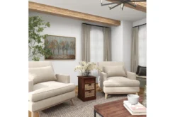 13X28 Brown Wood Storage Unit -Home Furniture 293407 brown wood cabinet room 93