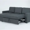 Silva 91" Convertible Sofa Sleeper With Left Arm Facing Storage Chaise