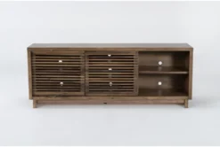 Zayne 75" Tv Stand 9 Zayne 75" Tv Stand -Home Furniture 293528 brown wood media console front 02