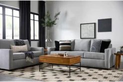 Mathers Oyster 64" Loveseat -Home Furniture 294379 grey fabric loveseat room 61