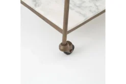 Viola Bar Cart -Home Furniture 294867 white metal bar cart detail 45