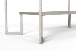 Harlow 3 Piece Coffee Table Set -Home Furniture 295612 silver metal coffee and end table set detail 44