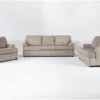 Alessandro Mocha 3 Piece Sofa, Loveseat & Chair Set
