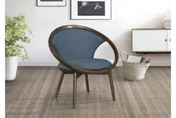 Orbit Blue Accent Chair -Home Furniture 296317 blue fabric accent chair room 85