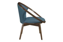 Orbit Blue Accent Chair -Home Furniture 296317 blue fabric accent chair side 14