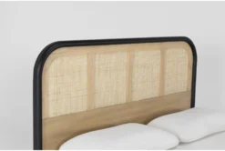 Magnolia Home Monte Cane Queen Panel Bed By Joanna Gaines -Home Furniture 296584 natural wood bed back 65