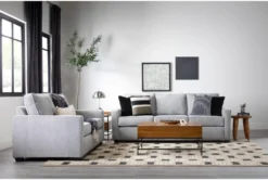 Mathers Oyster 2 Piece Sofa & Loveseat Set -Home Furniture 296653 grey fabric sofa and loveseat set room 60